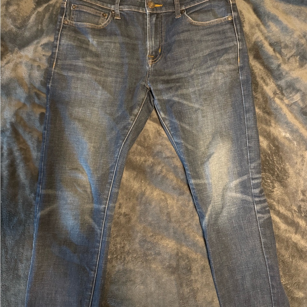 American Eagle Outfitters Dark Blue Skinny Jeans Extreme Flex 4
